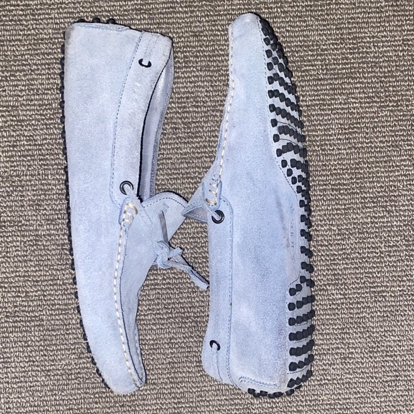 TODS Men’s Suede Loafers - Light Blue - Picture 4 of 12
